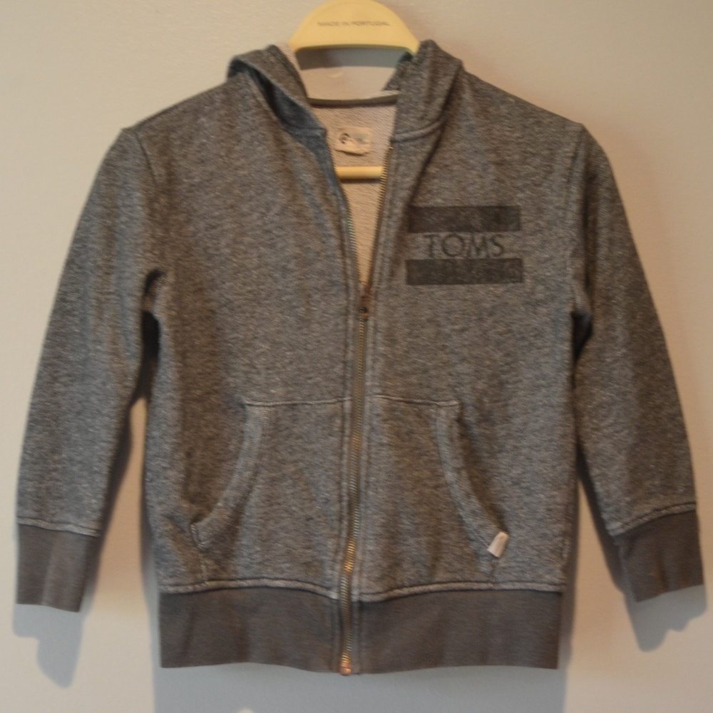 TOMS Youth Zip Up Hoodie size XS